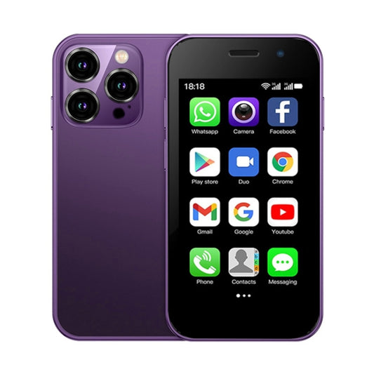 SOYES XS15 Pro, 2GB+16GB, 3.0 inch Android 9.0 MTK6737 Quad Core, Bluetooth, WiFi, Network: 3G, Dual SIM (Purple) - SOYES by SOYES | Online Shopping South Africa | PMC Jewellery | Buy Now Pay Later Mobicred