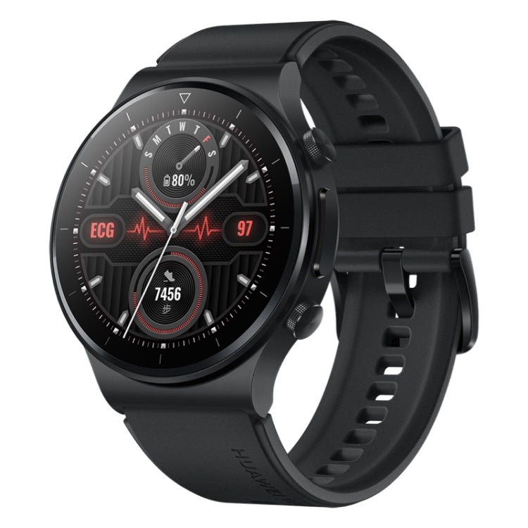 HUAWEI WATCH GT 2 Pro ECG Ver. Bluetooth Fitness Tracker Smart Watch 46mm Wristband, Kirin A1 Chip, Support GPS / ECG Monitoring(Black) - free shipping - PMC TechLife - Order now!
