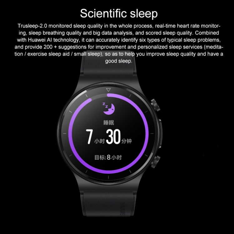 HUAWEI WATCH GT 2 Pro ECG Ver. Bluetooth Fitness Tracker Smart Watch 46mm Wristband, Kirin A1 Chip, Support GPS / ECG Monitoring(Black) - free shipping - PMC TechLife - Order now!