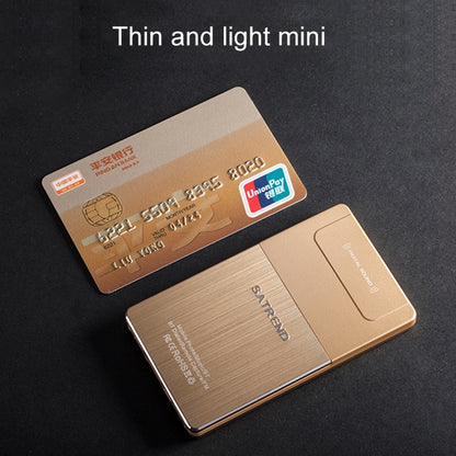 SATREND A10 Card Mobile Phone, 1.77 inch, MTK6261D, 21 Keys, Support Bluetooth, MP3, Anti-lost, Remote Capture, FM, GSM, Dual SIM(Rose Gold) - free shipping - PMC Jewellery - Order now!