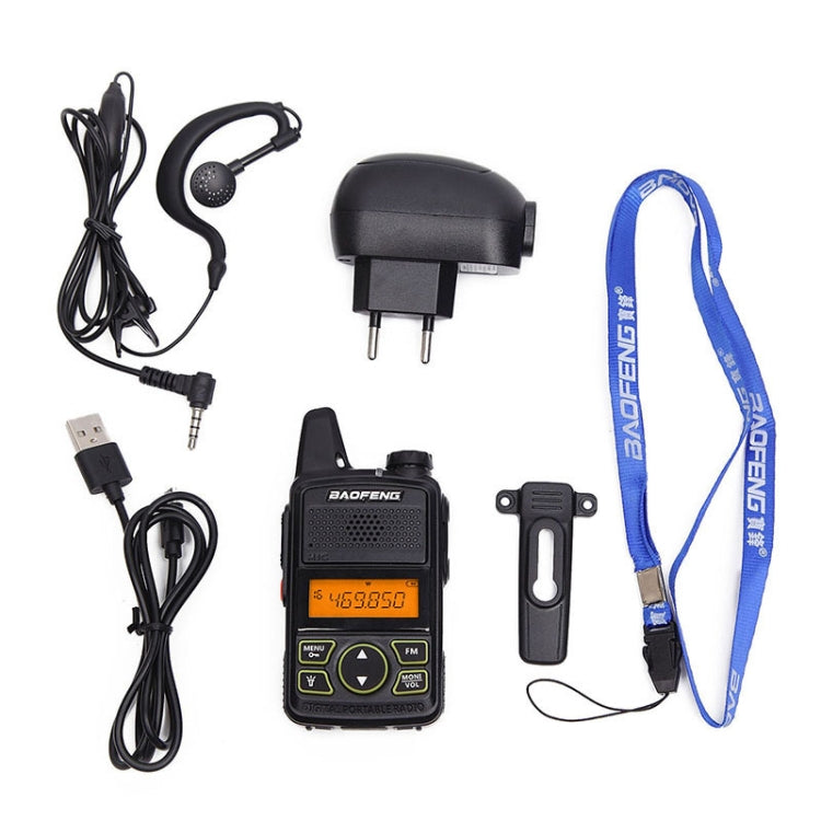 BaoFeng BF-T1 Single Band Radio Handheld Walkie Talkie, EU Plug - free shipping - PMC Jewellery - Order now!