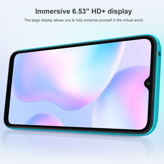 Xiaomi Redmi 9A, 4GB+64GB, 5000mAh Battery, Face Identification, 6.53 inch MIUI 12 MTK Helio G25 Octa Core up to 2.0GHz, Network: 4G, Dual SIM, Support Google Play(Blue)