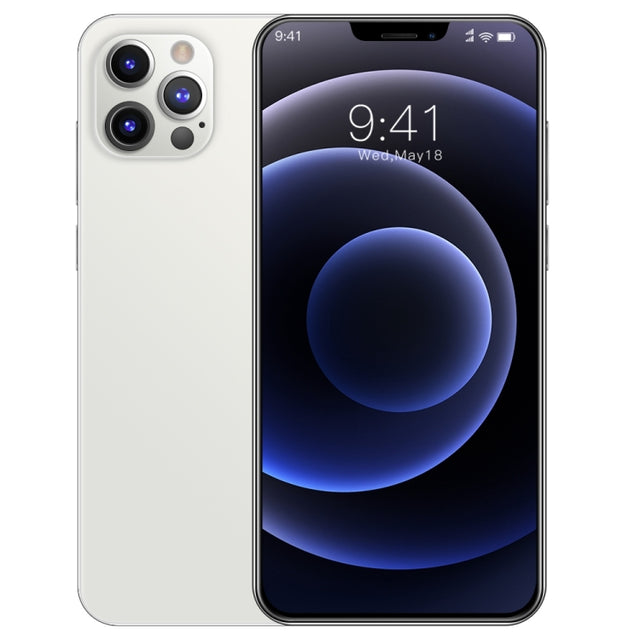 i12 Pro Max, 1GB+8GB, 6.3 inch Notch Screen, Face Identification, Android 6.0 Spreadtrum 7731 Quad Core, Network: 3G(White)