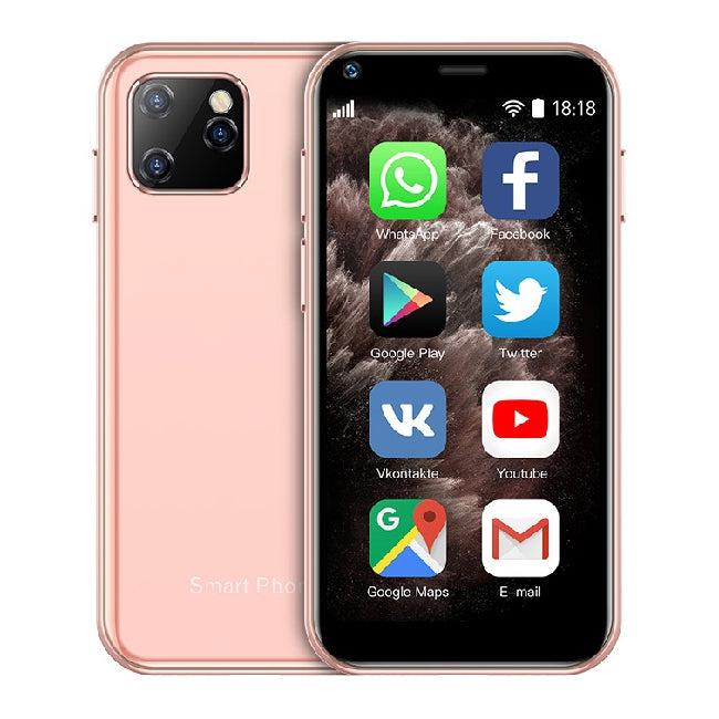 SOYES XS11, 1GB+8GB, 2.5 inch MTK6580 Quad Core up to 1.3GHz, Bluetooth, WiFi, FM, Network: 3G, Dual SIM(Pink) - SOYES by SOYES | Online Shopping South Africa | PMC TechLife