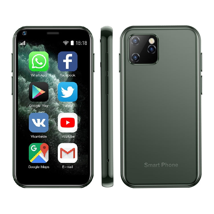 SOYES XS11, 1GB+8GB, 2.5 inch MTK6580 Quad Core up to 1.3GHz, Bluetooth, WiFi, FM, Network: 3G, Dual SIM(Green) - SOYES by SOYES | Online Shopping South Africa | PMC TechLife