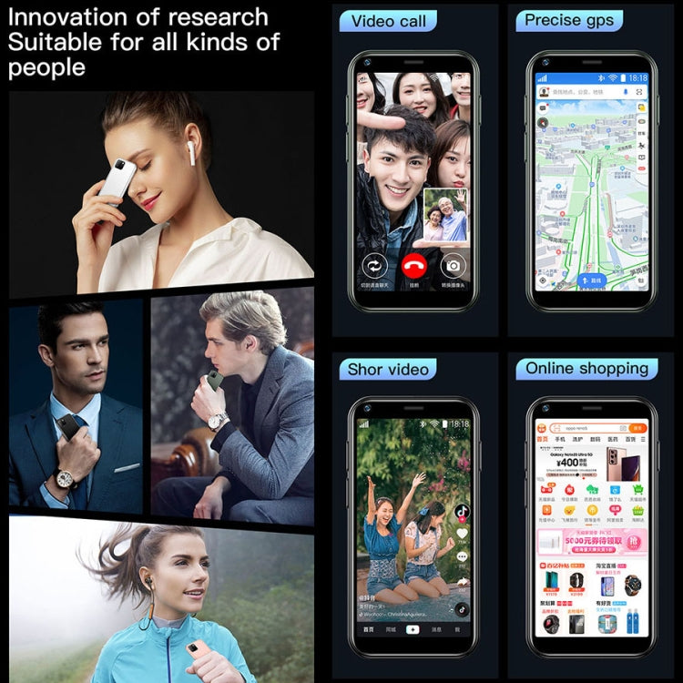 SOYES XS11, 1GB+8GB, 2.5 inch MTK6580 Quad Core up to 1.3GHz, Bluetooth, WiFi, FM, Network: 3G, Dual SIM(Green) - SOYES by SOYES | Online Shopping South Africa | PMC TechLife