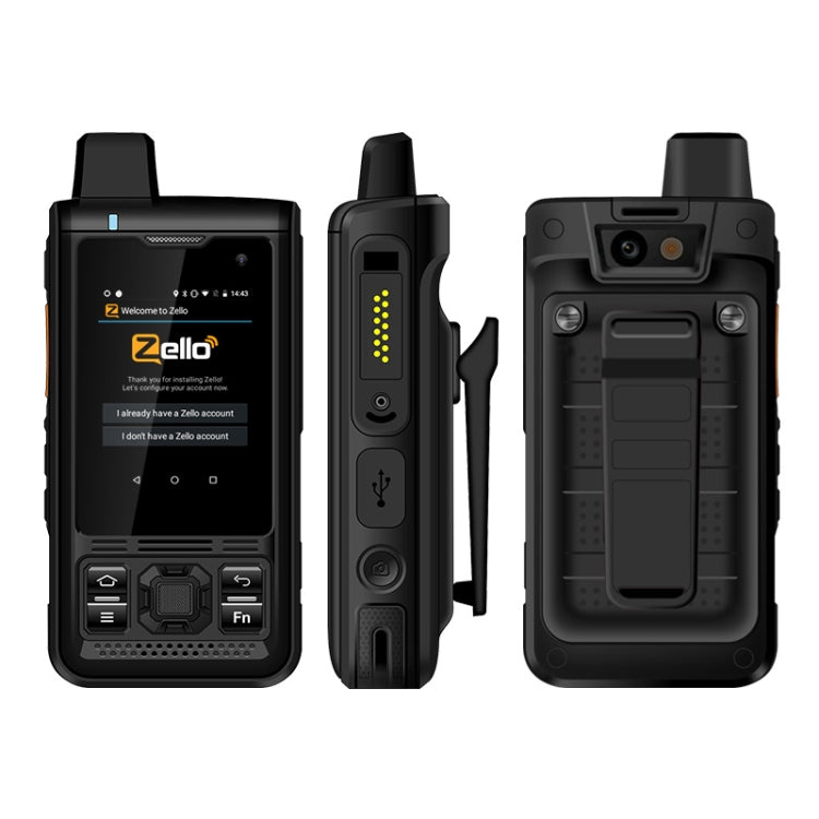 UNIWA B8000 Rugged Phone, 1GB+8GB, IP68 Water-resistant Dustproof Shockproof, 4000mAh Battery, 2.4 inch Android 8.1 MTK6739 Quad Core, Network: 4G, PTT, OTG, SOS(Black)