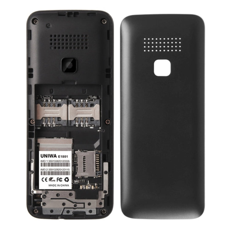 UNIWA E1801 Mobile Phone, 1.77 inch, 800mAh Battery, 21 Keys, Support Bluetooth, FM, MP3, MP4, GSM, Dual SIM(Blue) - UNIWA by UNIWA | Online Shopping South Africa | PMC TechLife