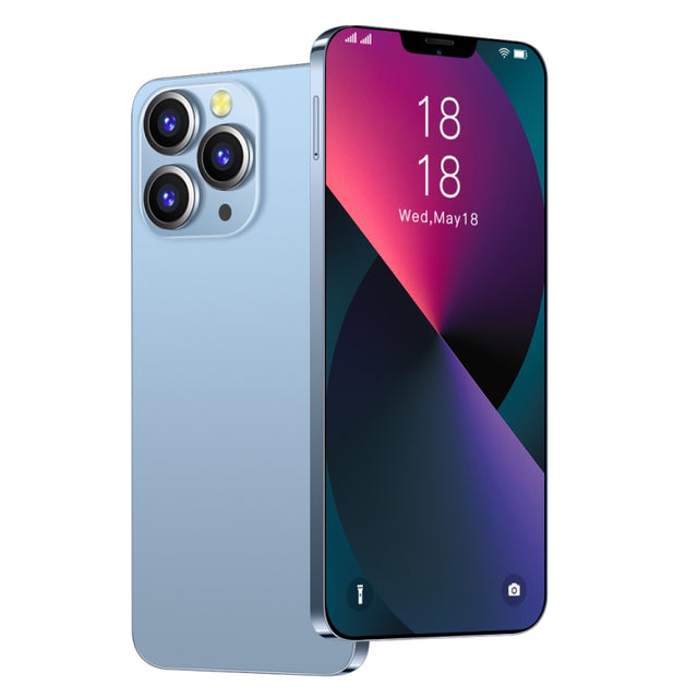 i13 Pro Max N83, 1GB+16GB, 6.1 inch Notch Screen, Face Identification, Android 6.0 Spreadtrum 7731G Quad Core, Network: 3G, Dual SIM(Blue)