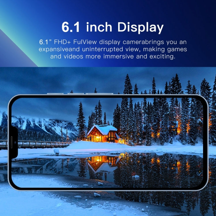 i13 Pro Max N83, 1GB+16GB, 6.1 inch Notch Screen, Face Identification, Android 6.0 Spreadtrum 7731G Quad Core, Network: 3G, Dual SIM(Blue) -  by PMC Jewellery | Online Shopping South Africa | PMC Jewellery | Buy Now Pay Later Mobicred