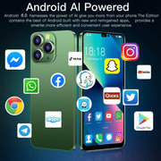 i14 Pro Max N85, 1GB+16GB, 6.3 inch Screen, Face Identification, Android 6.0 Spreadtrum 7731G Quad Core, Network: 3G, Dual SIM(Green)