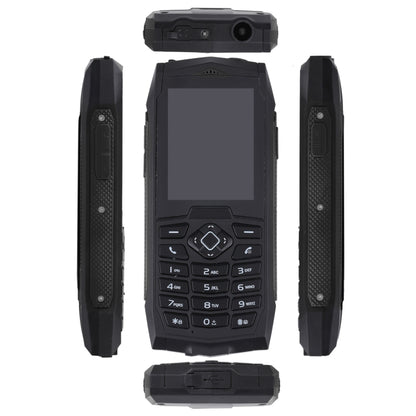 Rugtel R1C Rugged Phone, IP68 Waterproof Dustproof Shockproof, 2.4 inch, MTK6261D, 2000mAh Battery, SOS, FM, Dual SIM(Black) - free shipping - PMC Jewellery - Order now!