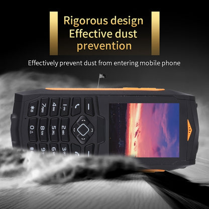 Rugtel R1C Rugged Phone, IP68 Waterproof Dustproof Shockproof, 2.4 inch, MTK6261D, 2000mAh Battery, SOS, FM, Dual SIM(Orange) - free shipping - PMC Jewellery - Order now!