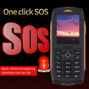 Rugtel R1C Rugged Phone, IP68 Water-resistant Dustproof Shockproof, 2.4 inch, MTK6261D, 2000mAh Battery, SOS, FM, Dual SIM(Orange)