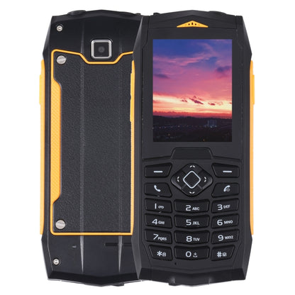 Rugtel R1C Rugged Phone, IP68 Waterproof Dustproof Shockproof, 2.4 inch, MTK6261D, 2000mAh Battery, SOS, FM, Dual SIM(Yellow) - free shipping - PMC Jewellery - Order now!