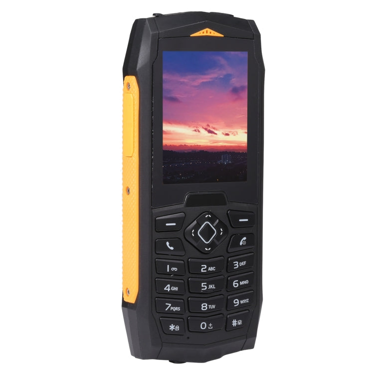 Rugtel R1C Rugged Phone, IP68 Waterproof Dustproof Shockproof, 2.4 inch, MTK6261D, 2000mAh Battery, SOS, FM, Dual SIM(Yellow) - free shipping - PMC TechLife - Order now!