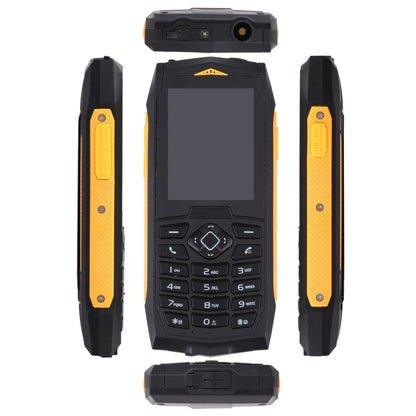 Rugtel R1C Rugged Phone, IP68 Waterproof Dustproof Shockproof, 2.4 inch, MTK6261D, 2000mAh Battery, SOS, FM, Dual SIM(Yellow) - free shipping - PMC Jewellery - Order now!