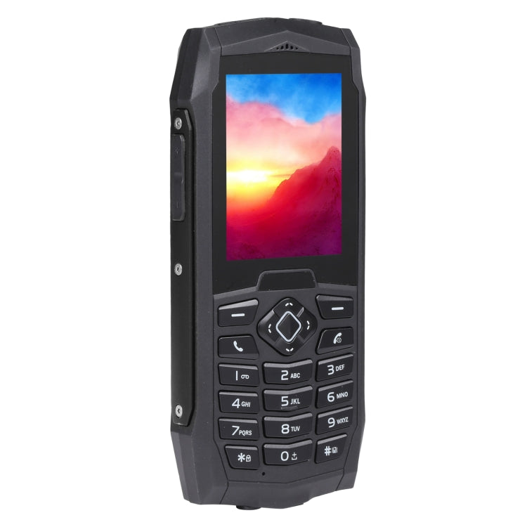 Rugtel R1D Rugged Phone, IP68 Waterproof Dustproof Shockproof, 2.4 inch, MTK6261D, 2000mAh Battery, Loud Box Speaker, FM, Network: 2G, Dual SIM (Black) - free shipping - PMC Jewellery - Order now!