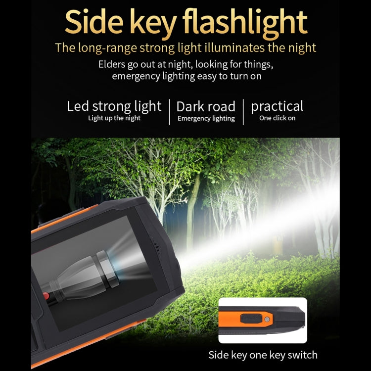 Rugtel R1D Rugged Phone, IP68 Waterproof Dustproof Shockproof, 2.4 inch, MTK6261D, 2000mAh Battery, Loud Box Speaker, FM, Network: 2G, Dual SIM(Orange) - free shipping - PMC Jewellery - Order now!