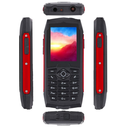 Rugtel R1D Rugged Phone, IP68 Waterproof Dustproof Shockproof, 2.4 inch, MTK6261D, 2000mAh Battery, Loud Box Speaker, FM, Network: 2G, Dual SIM (Red) - free shipping - PMC Jewellery - Order now!