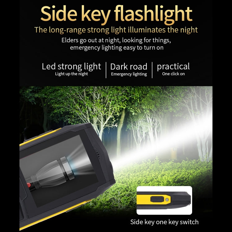 Rugtel R1D Rugged Phone, IP68 Waterproof Dustproof Shockproof, 2.4 inch, MTK6261D, 2000mAh Battery, Loud Box Speaker, FM, Network: 2G, Dual SIM(Yellow) - free shipping - PMC TechLife - Order now!