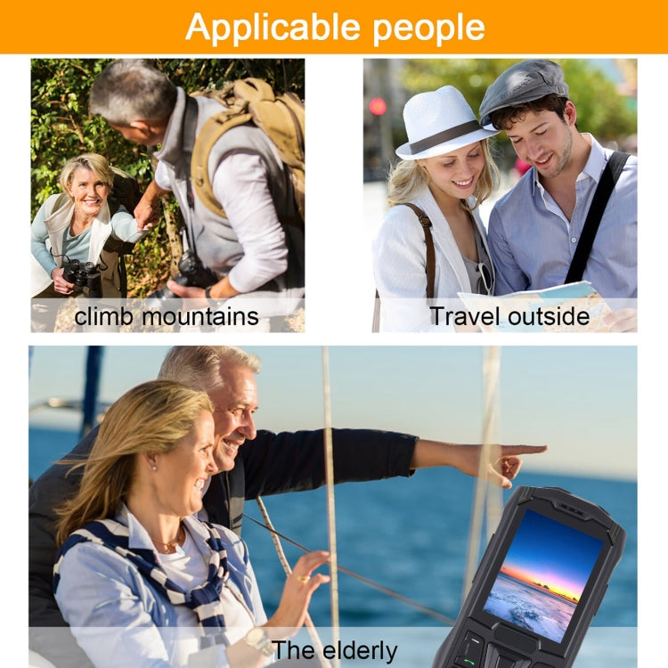 Rugtel R2C Rugged Phone, IP68 Waterproof Dustproof Shockproof, 2.4 inch, MTK6261D, 2500mAh Battery, SOS, FM, Dual SIM(Black) - free shipping - PMC TechLife - Order now!