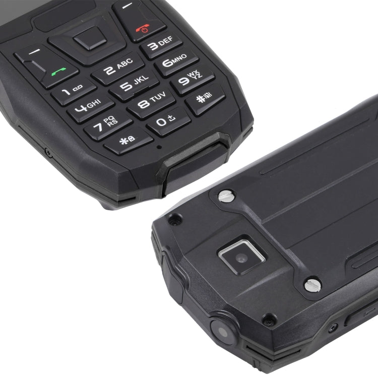 Rugtel R2C Rugged Phone, IP68 Waterproof Dustproof Shockproof, 2.4 inch, MTK6261D, 2500mAh Battery, SOS, FM, Dual SIM(Black) - free shipping - PMC Jewellery - Order now!