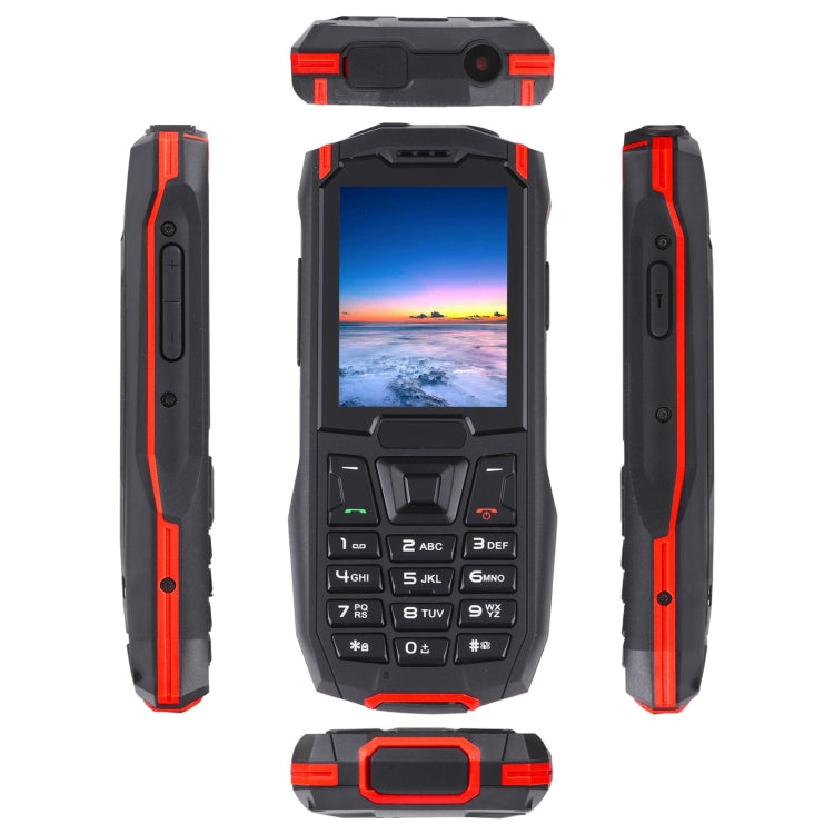 Rugtel R2C Rugged Phone, IP68 Waterproof Dustproof Shockproof, 2.4 inch, MTK6261D, 2500mAh Battery, SOS, FM, Dual SIM(Red) - free shipping - PMC Jewellery - Order now!