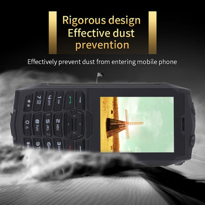 Rugtel R3C Rugged Phone, IP68 Waterproof Dustproof Shockproof, 2.8 inch, MTK6261D, 2000mAh Battery, SOS, FM, Dual SIM(Black) - free shipping - PMC Jewellery - Order now!
