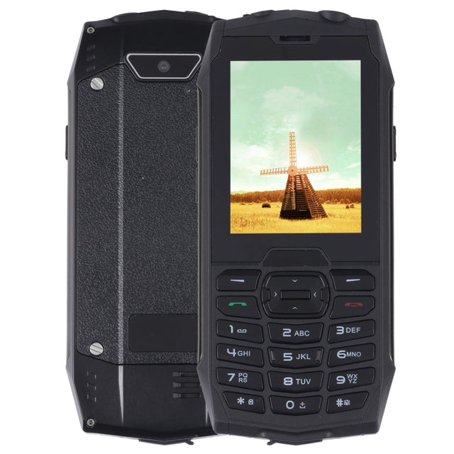 Rugtel R3C Rugged Phone, IP68 Water-resistant Dustproof Shockproof, 2.8 inch, MTK6261D, 2000mAh Battery, SOS, FM, Dual SIM(Black)