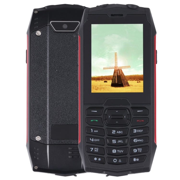Rugtel R3C Rugged Phone, IP68 Waterproof Dustproof Shockproof, 2.8 inch, MTK6261D, 2000mAh Battery, SOS, FM, Dual SIM(Red) - free shipping - PMC Jewellery - Order now!