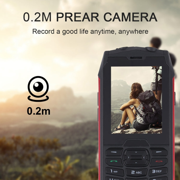 Rugtel R3C Rugged Phone, IP68 Waterproof Dustproof Shockproof, 2.8 inch, MTK6261D, 2000mAh Battery, SOS, FM, Dual SIM(Red) - free shipping - PMC Jewellery - Order now!