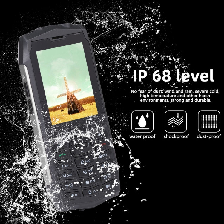 Rugtel R3C Rugged Phone, IP68 Waterproof Dustproof Shockproof, 2.8 inch, MTK6261D, 2000mAh Battery, SOS, FM, Dual SIM(Silver) - free shipping - PMC Jewellery - Order now!