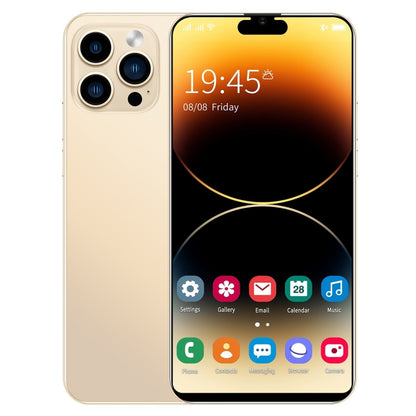 i14 Pro Max N85, 1GB+8GB, 6.1 inch Screen, Face Identification, Android 8.1 MTK6580A Quad Core, Network: 3G, Dual SIM (Gold) - free shipping - PMC Jewellery - Order now!