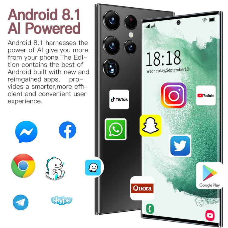 S23Ultra 5G D12332, 3GB+64GB, Face Identification, 6.7 inch Screen Android 8.1 MTK6753 Octa Core, Network: 4G(Green)