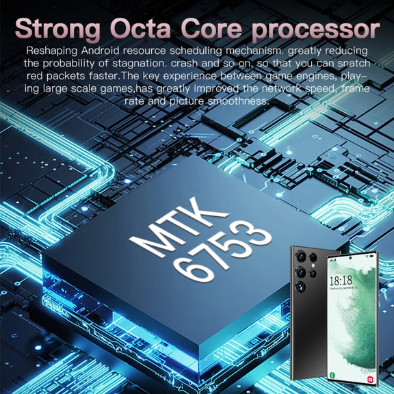 S23Ultra 5G D12332, 3GB+64GB, Face Identification, 6.7 inch Screen Android 8.1 MTK6753 Octa Core, Network: 4G(Green)