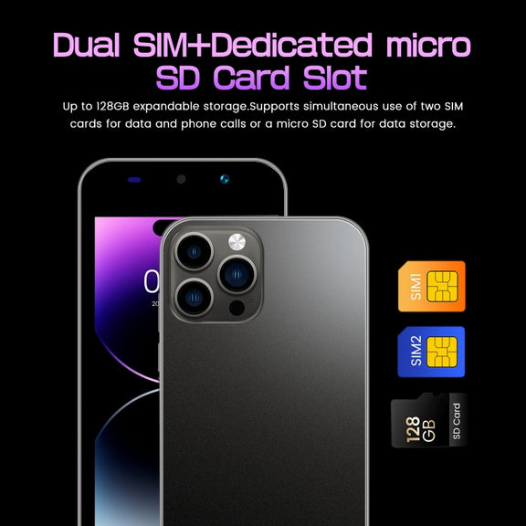 i14 mini HRDP5, 512MB+4GB, 5.0 inch Screen, Face Identification, Android 5.0 MTK6572 Dual Core, Network: 3G (Gold)