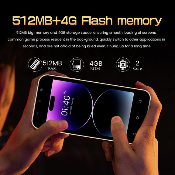 i14 mini HRDP5, 512MB+4GB, 5.0 inch Screen, Face Identification, Android 5.0 MTK6572 Dual Core, Network: 3G (Gold)