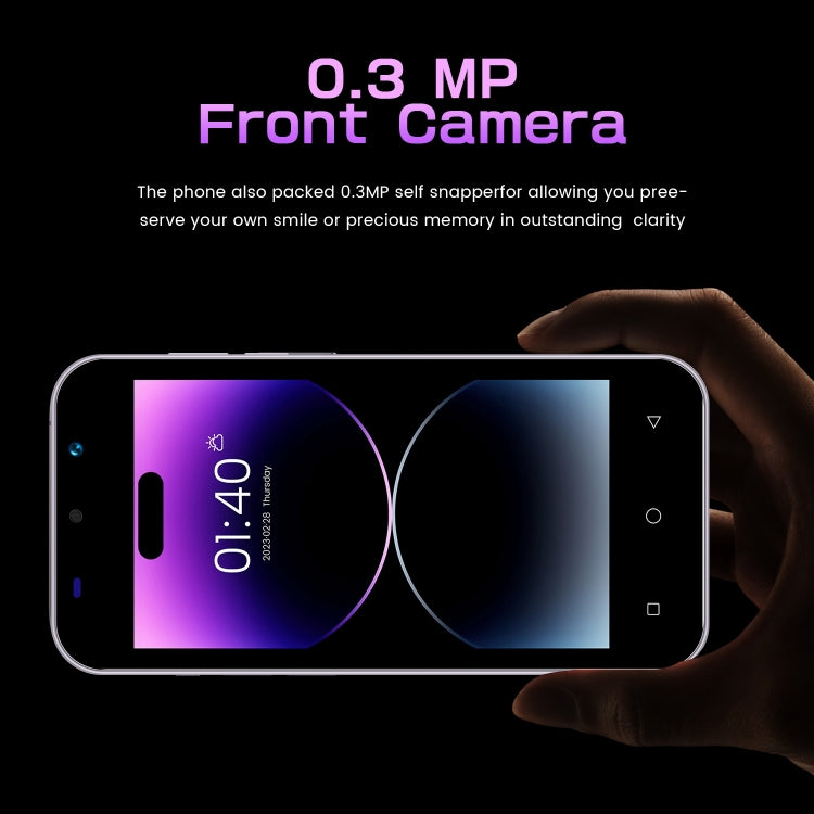 i14 mini HRDP5, 512MB+4GB, 5.0 inch Screen, Face Identification, Android 5.0 MTK6572 Dual Core, Network: 3G (Gold)