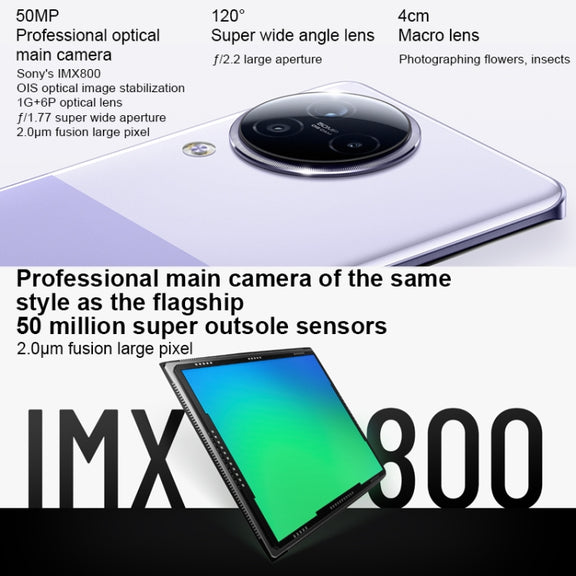 Xiaomi Civi 3 5G, 50MP Camera, 16GB+1TB, Triple Back Cameras + Dual Front Cameras, In-screen Fingerprint Identification, 4500mAh Battery, 6.55 inch MIUI 14 Dimensity 8200-Ultra Octa Core 4nm up to 3.1GHz, Network: 5G, NFC (Grey)