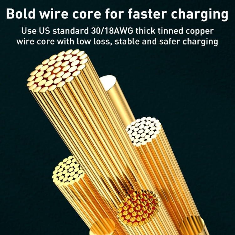 WK WDC-180 6A Pioneer Series USB to 8 Pin Transparent Fast Charge Data Cable, Length: 1m(Green) - Normal Style Cable by WK | Online Shopping South Africa | PMC TechLife | Buy Now Pay Later Mobicred