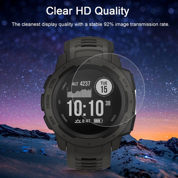ENKAY Hat-Prince for 42mm Diameter Circular Dial Smart Watch 0.2mm 9H Surface Hardness 2.15D Curved Explosion-proof Tempered Glass Screen Film