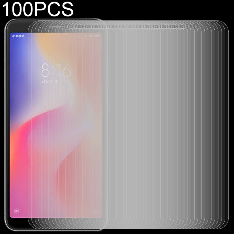100 PCS 0.26mm 9H 2.5D Tempered Glass Film for Xiaomi Redmi 6 -  by PMC TechLife | Online Shopping South Africa | PMC TechLife