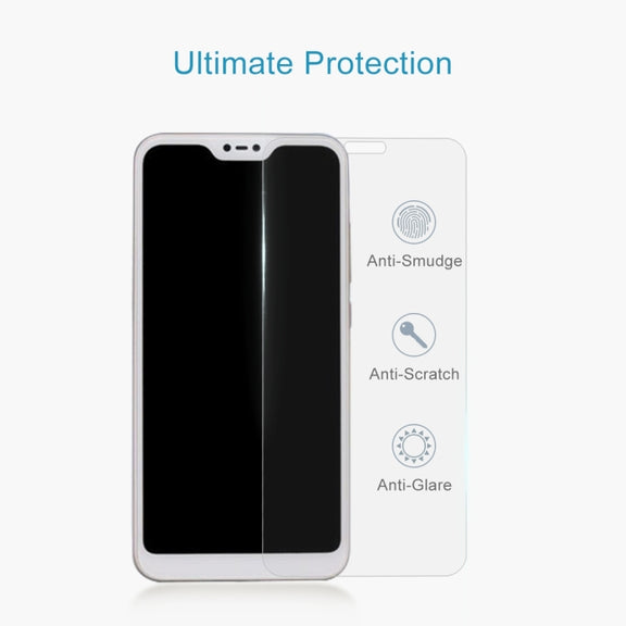 100 PCS 0.26mm 9H 2.5D Tempered Glass Film for Xiaomi Redmi 6 Pro / Mi A2 Lite