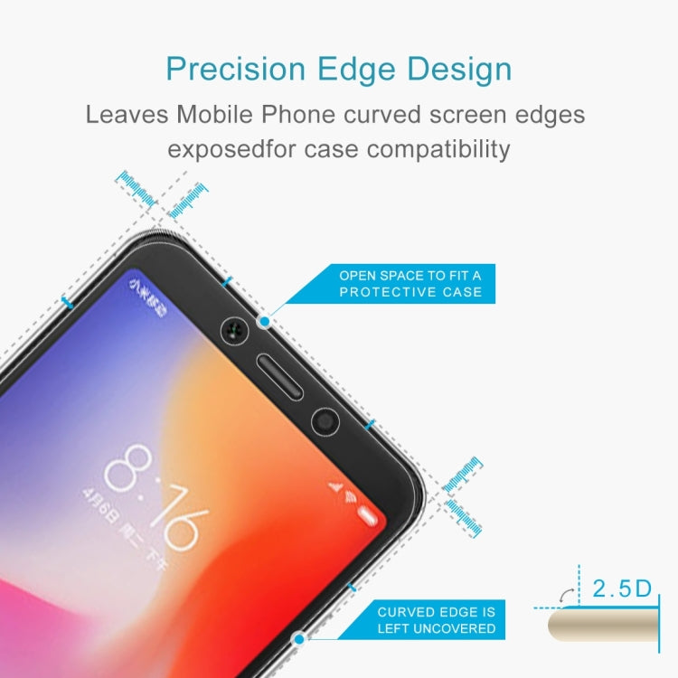 100 PCS 0.26mm 9H 2.5D Tempered Glass Film for Xiaomi Redmi 6A -  by PMC TechLife | Online Shopping South Africa | PMC TechLife