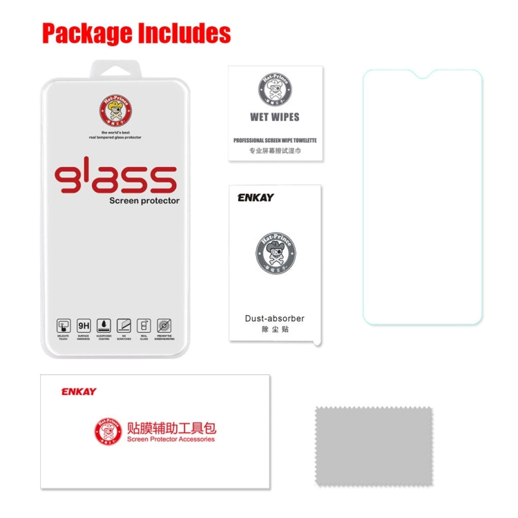 ENKAY Hat-prince 0.26mm 9H  2.5D Curved Edge Tempered Glass Film for OnePlus 6T & 7 - Others by ENKAY | Online Shopping South Africa | PMC TechLife | Buy Now Pay Later Mobicred