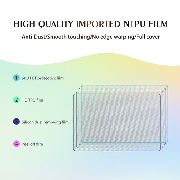 50 PCS 12 x 18cm Phone HD TPU Soft Hydrogel Film Supplies for Intelligent Protector Cutter