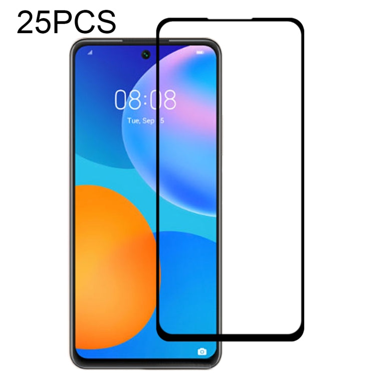 For Huawei P Smart 2021 25 PCS Full Glue Full Screen Tempered Glass Film - free shipping - PMC TechLife - Order now!