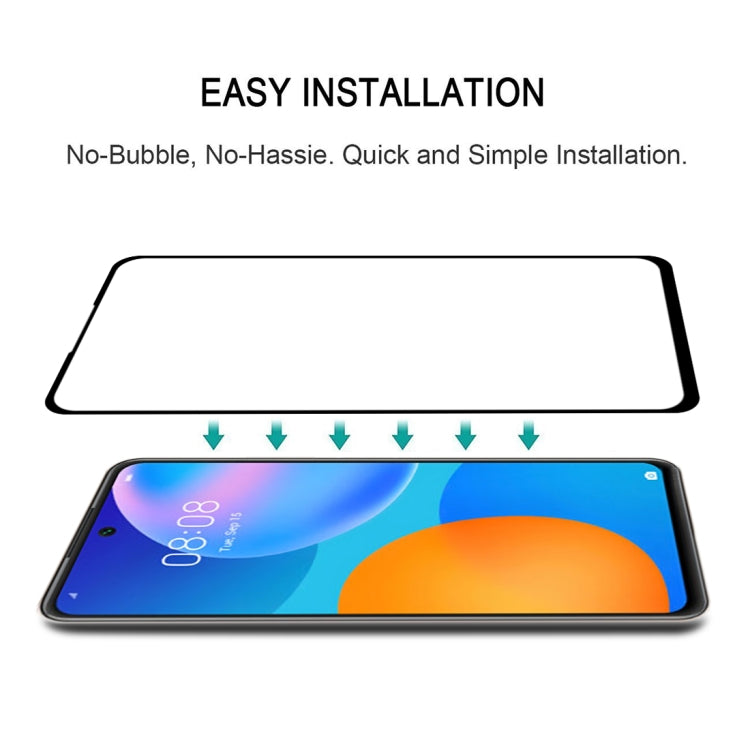 For Huawei P Smart 2021 25 PCS Full Glue Full Screen Tempered Glass Film - free shipping - PMC TechLife - Order now!