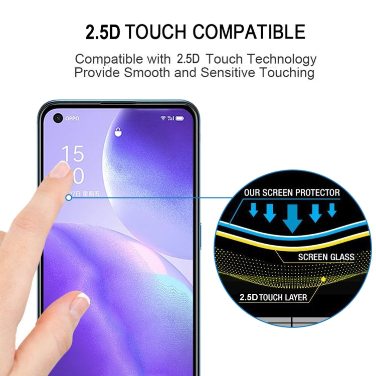 For OPPO Reno5 5G / 4G Full Glue Full Screen Tempered Glass Film - free shipping - PMC TechLife - Order now!